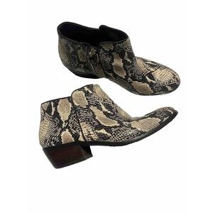 Circus by Sam Edelman Women's Pipper‎ Ankle Boots Faux Snake Skin Size 7.5